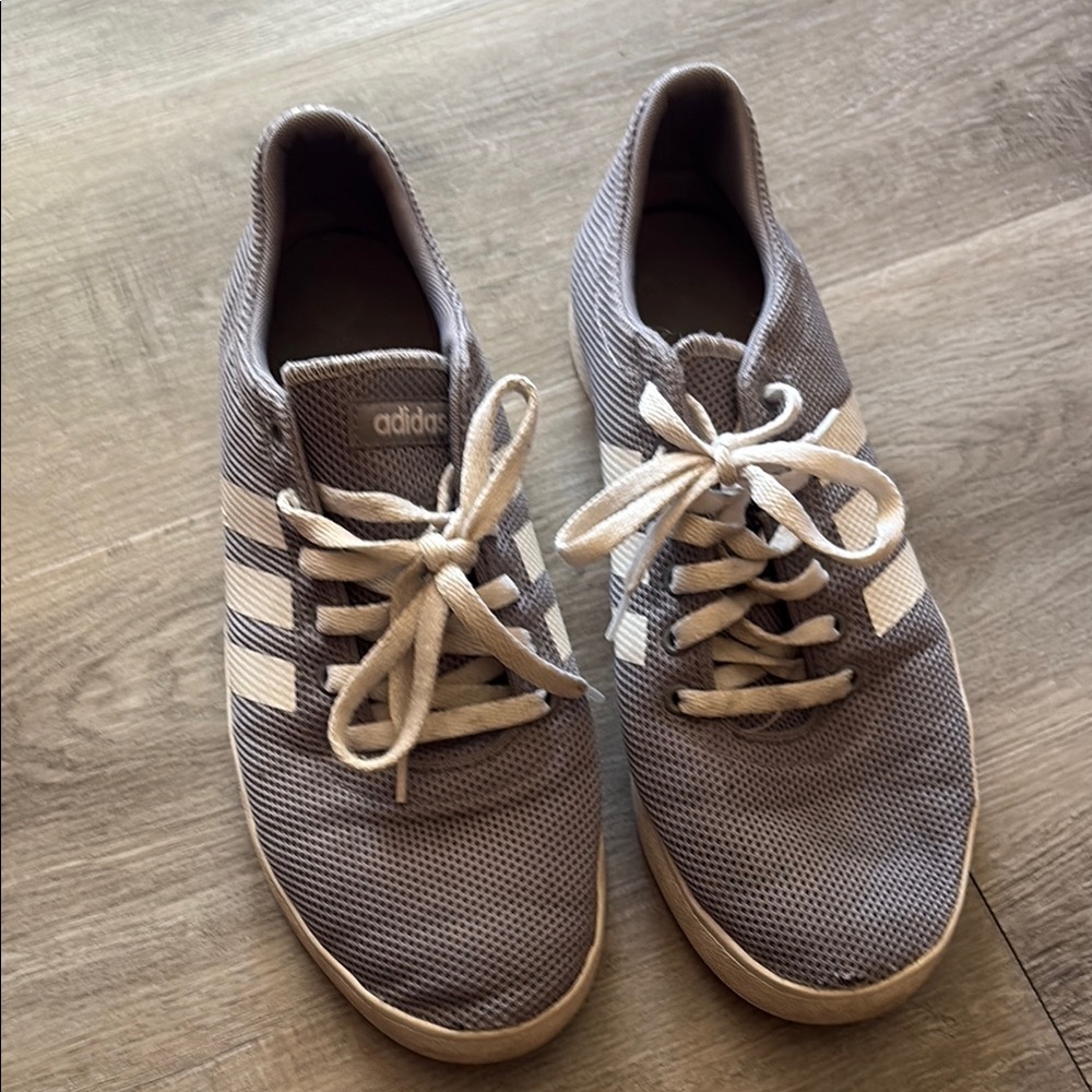 Adidas Mesh Sneakers in Gray and White